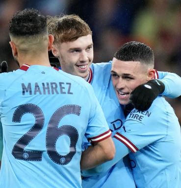 Marie Palmer son Cole Palmer during his time at Manchester City